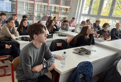 Students in class